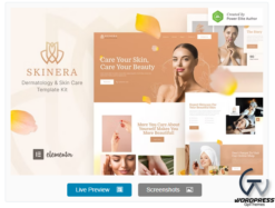 Skinera – Dermatology & Skincare Elementor Template Kit