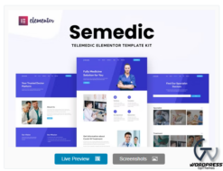 Semedic - Doctor Telehealth Elementor Template Kit