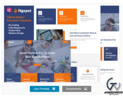 Ngepet - Creative Agency Company Elementor Template Kit