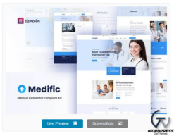 Meddaz - SaaS Medical Elementor Template Kit