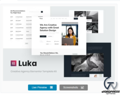 Luka - Creative Agency Elementor Template Kit