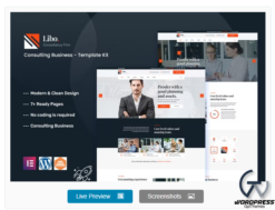 Libo - Consulting Business Elementor Template Kit