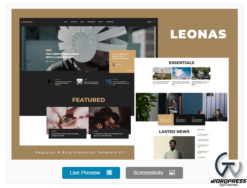 Leonas - Blog & Magazine Elementor Template Kit