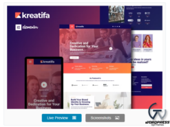 Kreatifa - Creative Digital Agency Elementor Template Kit