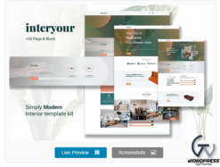 Interyours - Home Interior Design Elementor Template Kit