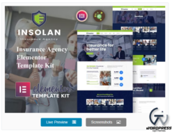 Insolan - Insurance Agency Elementor Template Kit