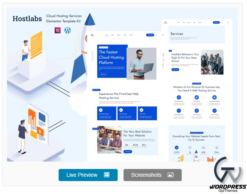 Hostlabs - Cloud Hosting Services Elementor Template Kit