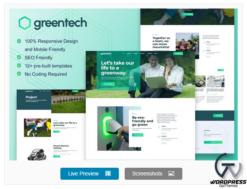 GreenTech - Green Technology Services Elementor Template Kit