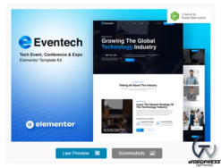 Eventech – Tech Event Conference & Expo Elementor Template Kit