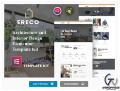 Ereco - Architecture & Interior Design Elementor Template Kit