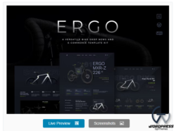 ERGO - Bike & Cycling WooCommerce Elementor Template Kit
