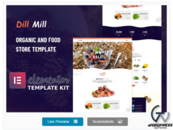 Dillmill - Organic Food Store Elementor Template Kit