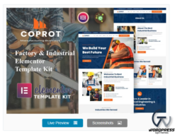 Coprot - Factory & Industrial Elementor Template Kit