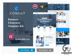 Consilt - Business & Consulting Elementor Template Kit