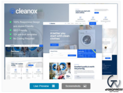 Cleanox - Laundry Service Elementor Template Kit