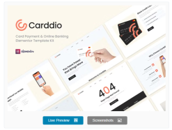 Carddio - Card Payment & Online Banking Elementor Template Kit