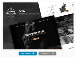 Artsy - Tattoo Studio Elementor Template Kit