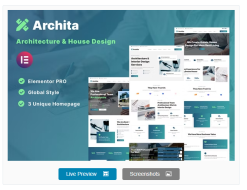 Archita - Architecture & Interior Design Elementor Template Kit