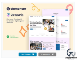 Zenovis – Creative Digital Agency Elementor Template Kit