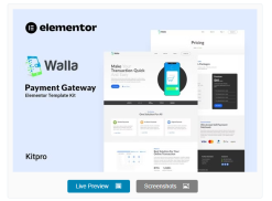 Walla - Payment Gateway Elementor Template Kit