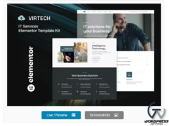 VirTech - IT Services Elementor Template Kit