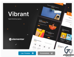 Vibrant - Digital Agency Elementor Template Kit