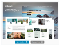 Track - Travel Guide Blog Elementor Template Kit