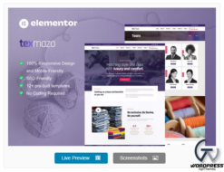 Texmazo - Textile & Garment Industry Elementor Template Kit