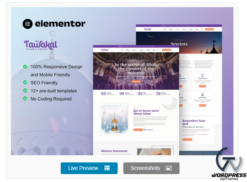 Tawakal - Mosque & Islamic Center Elementor Template Kit