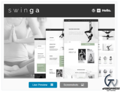 Swinga - Yoga Health Coach Fitness Studio Elementor Template Kit