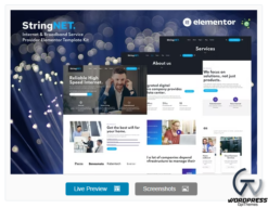 StringNET - Internet & Broadband Service Provider Elementor Template Kit
