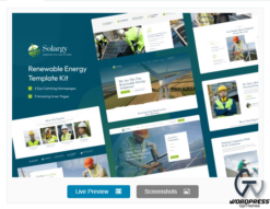 Solargy - Solar & Alternative Energy Elementor Template Kit