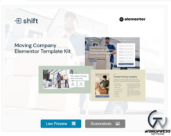 Shift - Moving Company Website Elementor Template Kit
