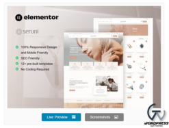 Seruni - Jewelry Store WooCommerce Elementor Pro Template Kit