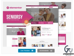 Seniorsy - Senior Care Services Elementor Template Kit