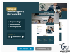 Redwood - Creative Agency Business Elementor Pro Template Kit