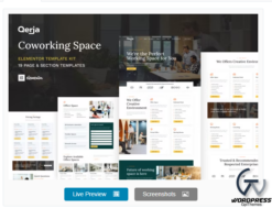 Qerja - Coworking Space WordPress Elementor Template Kit
