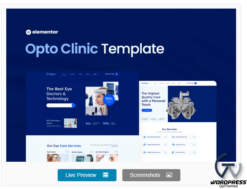 Opto – Eye Care Center Elementor Pro Template Kit