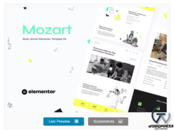 Mozart - Music School Elementor Template Kit