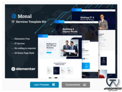Monal - IT Service Elementor Template Kit