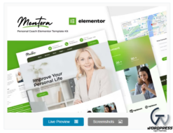 Mentora - Personal Coach Elementor Template Kit