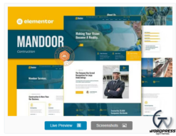 Mandoor - Construction Elementor Pro Template Kit