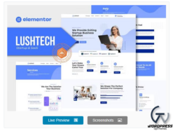 Lushtech - Startup & SaaS Elementor Pro Template Kit