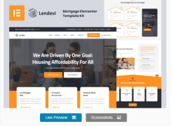 Lendevi - Mortgage Elementor Template Kit