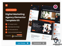 Krono - Marketing Agency Elementor Template Kit