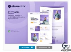 Keilvatel is a modern and clean Elementor Template Kit