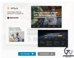 HiTech - IT Solutions & Services Elementor Template Kit