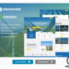 Greenio - Green Energy & Technology Company Elementor Template Kit 3 14 1