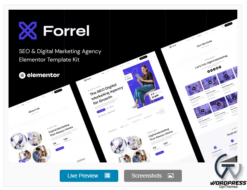 Forrel - SEO & Digital Marketing Agency Elementor Template Kit
