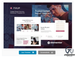 FixUp - Gadget Repair Services Elementor Template Kit